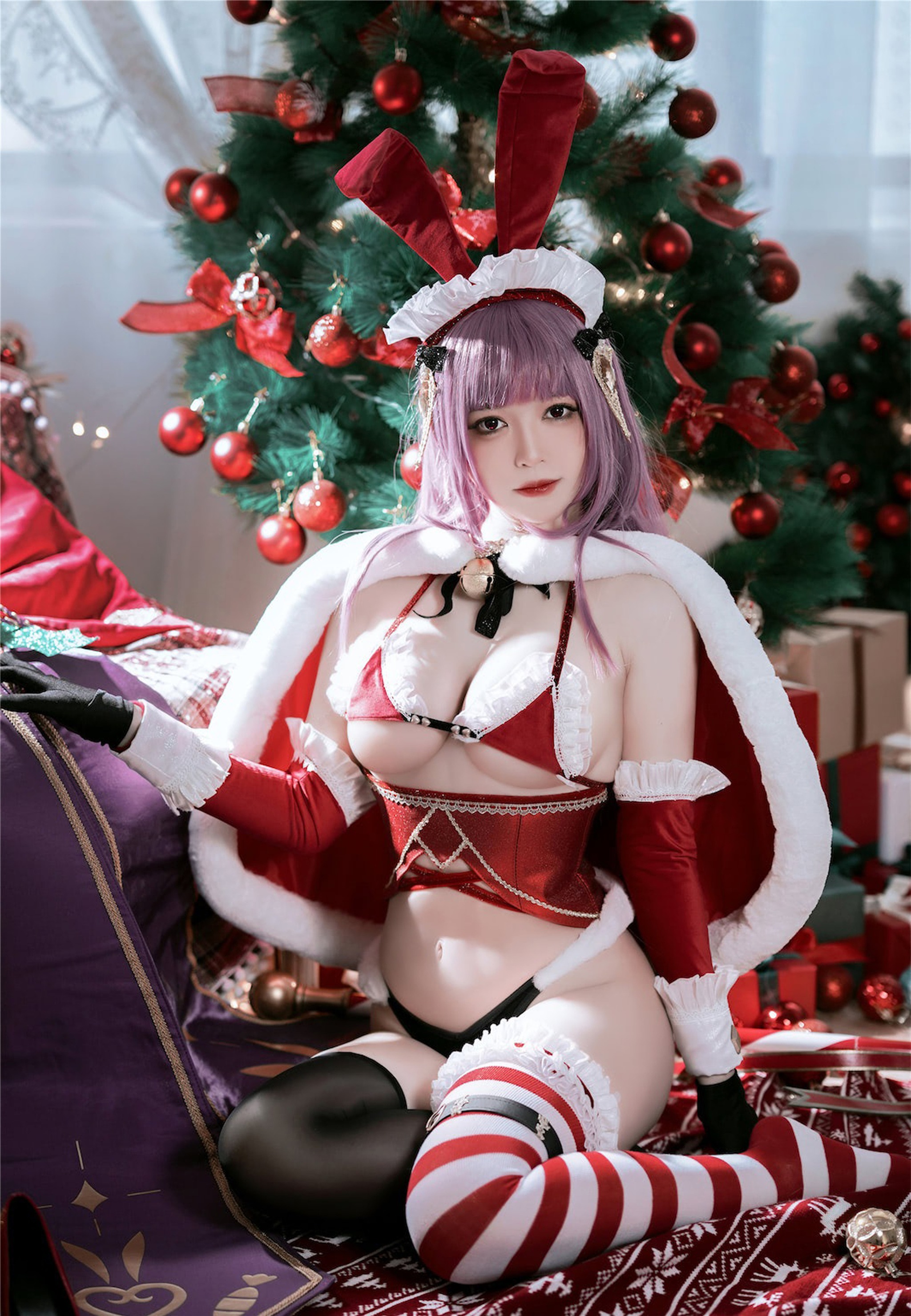 半半子 - NO.041 兔子圣诞节 Christmas Bunny Aike[41P]-XikXak
